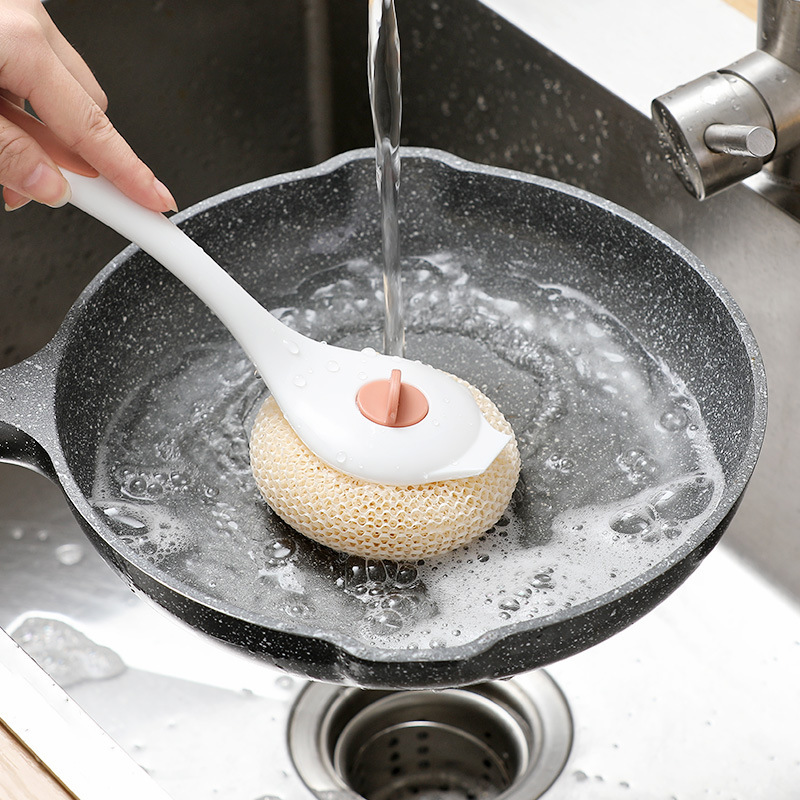 刷锅神器锅刷不伤长柄锅刷碗洗擦锅洗碗刷子清洁钢丝球纳米清洁球