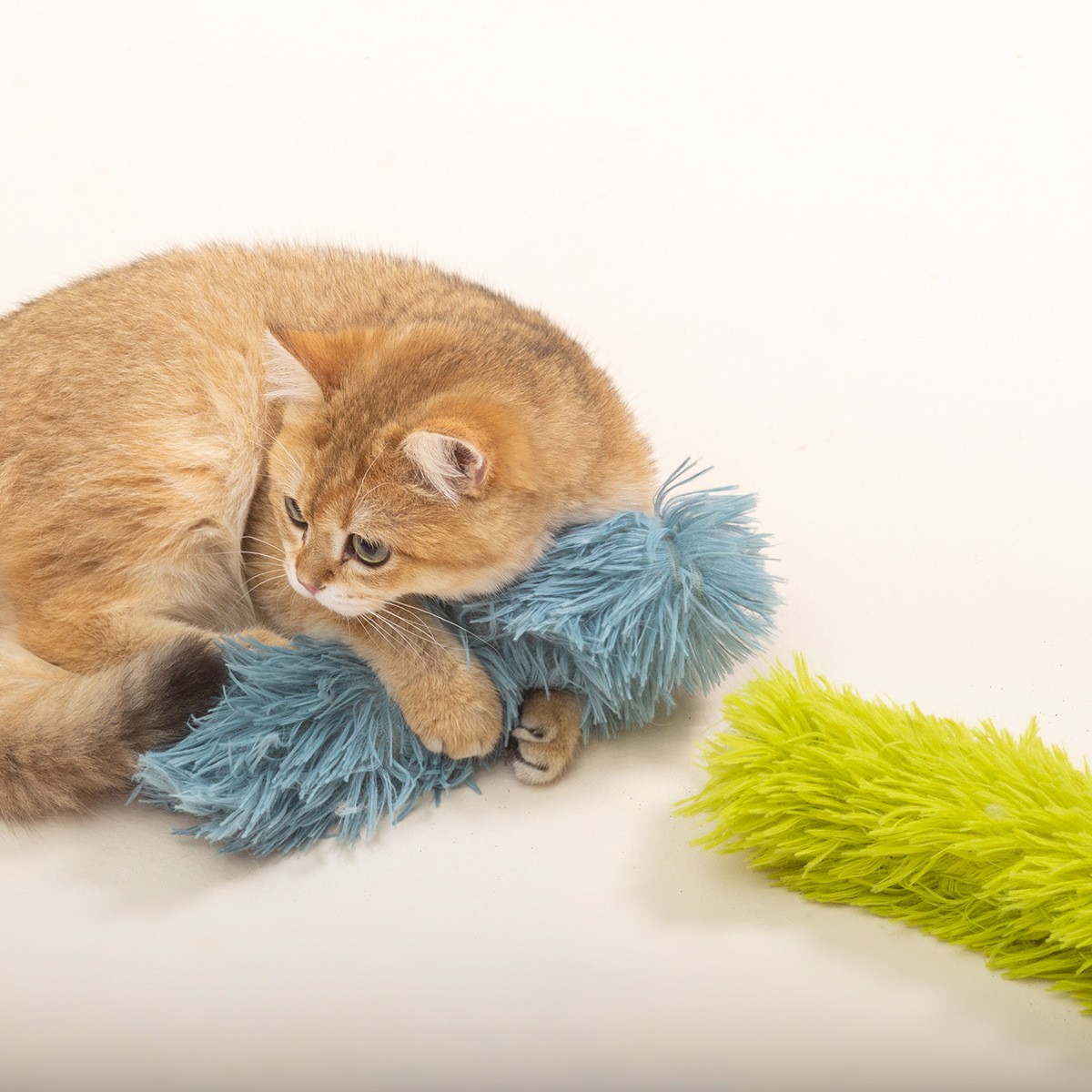 长毛绒条抱枕内含猫薄荷猫咪啃咬陪伴猫玩具宠